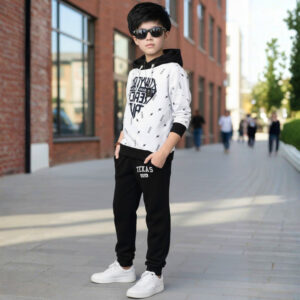 Kids Full Sleeve Hooded T-Shirt & Track Pant Set