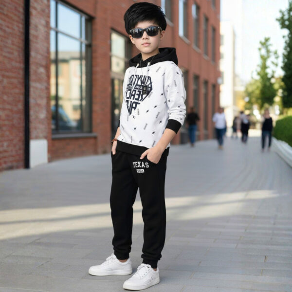 Kids Full Sleeve Hooded T-Shirt & Track Pant Set