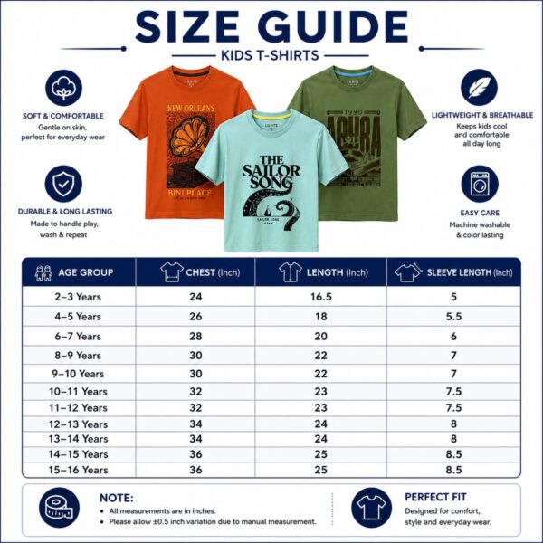 Kids Printed Cotton T-Shirt Combo Pack of 3